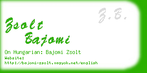 zsolt bajomi business card